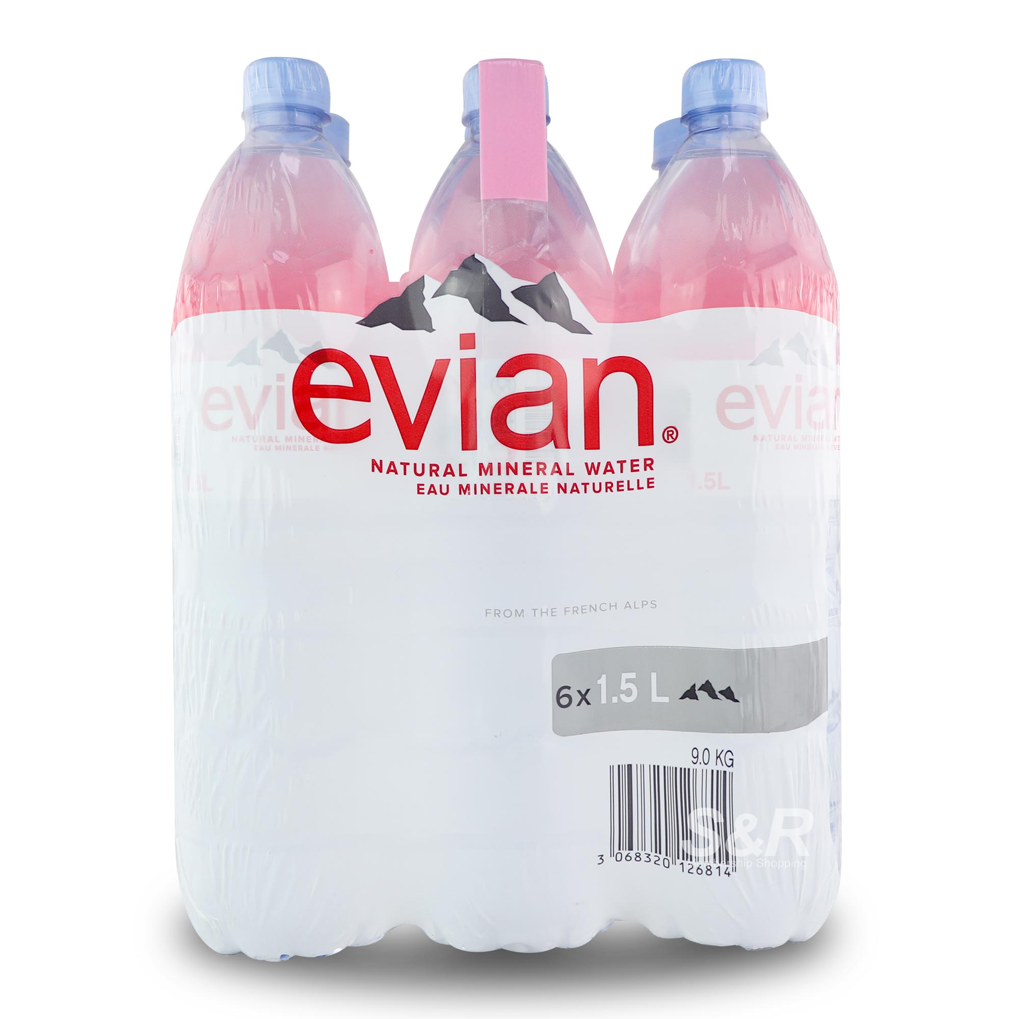 Evian Natural Mineral Water (1.5L x 6pcs)